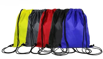 

Solid Color Drawstring Backpack Portable Sports Storage Bag for School Travel Gym Yoga 2020 Men Waterproof Large Capacity