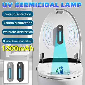 

Automatic Sensor UV Disinfection Sterilizer Lamp USB Charging Light For Home Toilet Garbage Can Shoe Cabinet