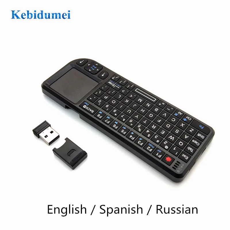 Мини клавиатура A8 Беспроводная с проекцией сенсорная панель испанским и русским