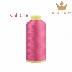 Premium Polyester Embroidery Thread - 5000m, Vibrant Assortment (18Sangria Sunset)