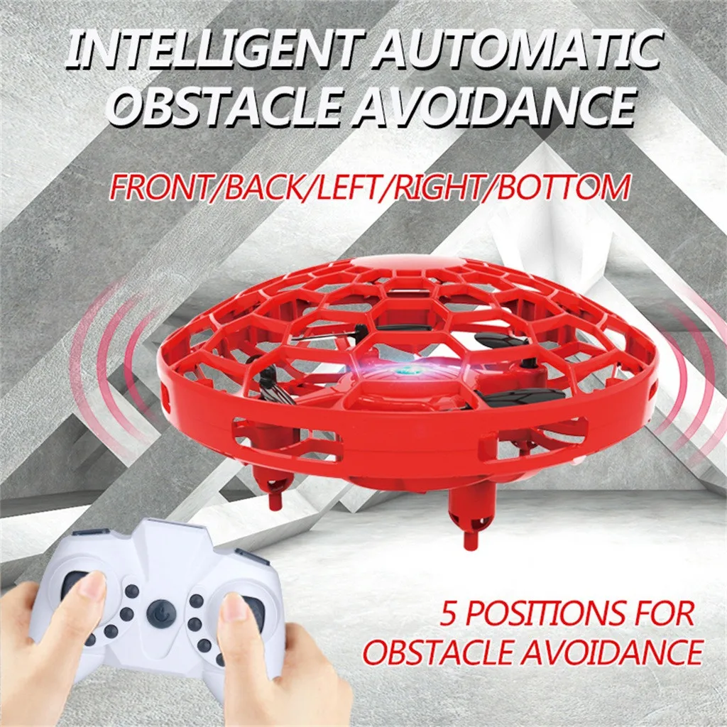 Три режима UFO Радиоуправляемый Дрон игрушка для детей Интеллектуальный знак индукции пульт дистанционного управления летательный аппарат Квадрокоптер детские игрушки