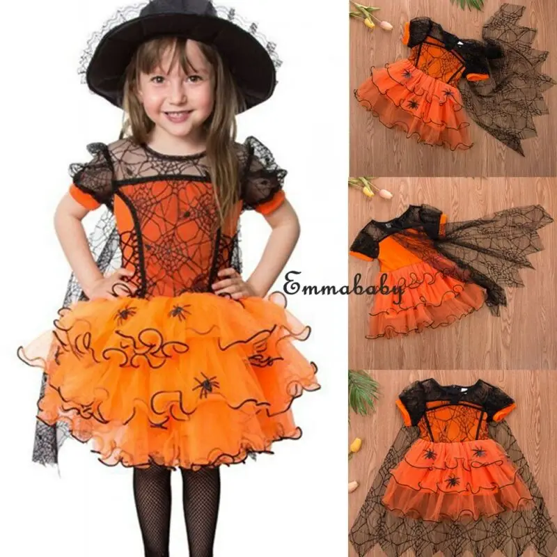 Toddler Baby Kids Girls 12M-5T Halloween Outfit Fancy Dress Up Tutu Costume Set | Детская одежда и обувь