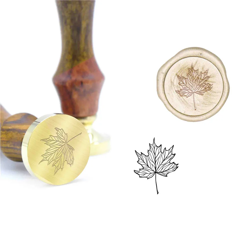Wax seal 04 Узор с цветком лотоса воск печать штамп B48 индивидуальный восковой штамповки букв для ювелирных изделий штамп деревянная ручка DIY древняя печать ретро штамп - Цвет: Wax seal 04