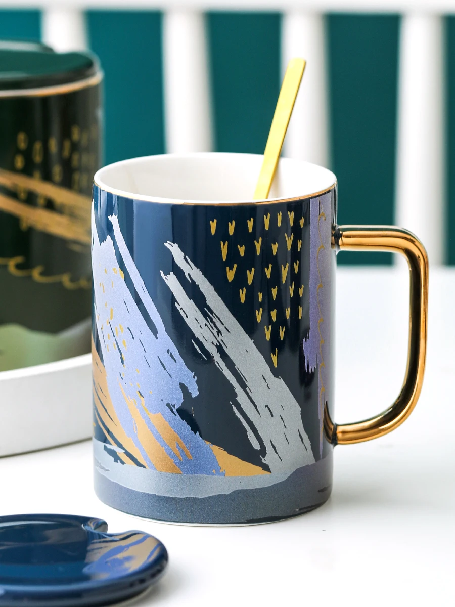 US $52.70 Creative Personalized Ceramic Large Novelty Porcelain Mug Nordic Hand Painted Handmade Mugs Pottery Tea Coffee Work Cups Ii50mkb