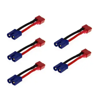 

T-Plug (Deans Style) Female to Male EC3 Style Connector / Adapter (5pcs in one package,the price is for 5pcs)