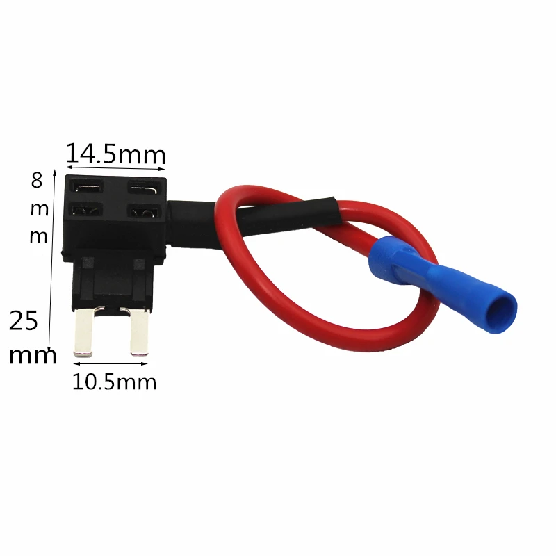 12V MINI SMALL MEDIUM Size Car Fuse Holder Add-a-circuit TAP Adapter with 10A Micro Mini Standard ATM Blade Fuse