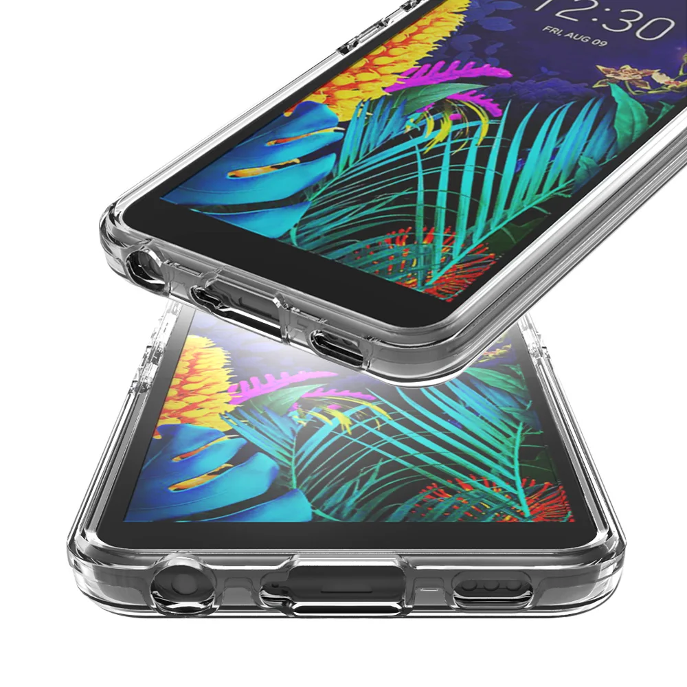 For LG K30 2019 X320 Case Soft TPU Hard PC 2 in 1 Transparent Phone Capa 4