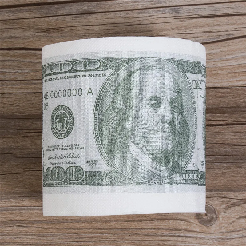 Горячая Дональд Трамп$100 доллар гумур туалетная бумага купюр туалетная бумага рулон Новинка смешной подарок самосвал Трамп смешной подарок