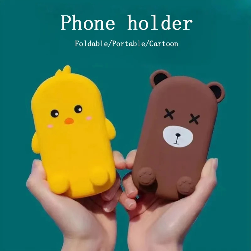 Cute Cartoon Holder Foldable Portable Cell Phone Stand Tablet Support Desktop Handset Mounting for Mobile Phone for iPad iphone mobile stand