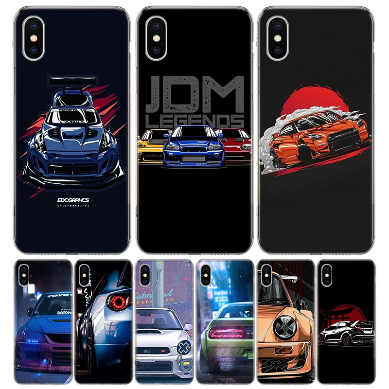 クールジャパンjdmスポーツカーコミックカバー電話ケースiphone 11 14プロマックス13 12ミニ6 8 6s 7プラスxs Xr 5s Seアートcoque 電話用緩衝材 Aliexpress