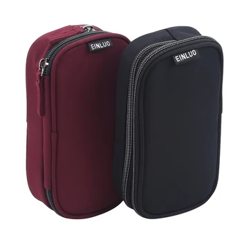 

Travel Cosmetic Bag Nylon Waterproof Double Mini Ladies Vanity Case Wallet Storage Bag Cosmetic Bag Gift