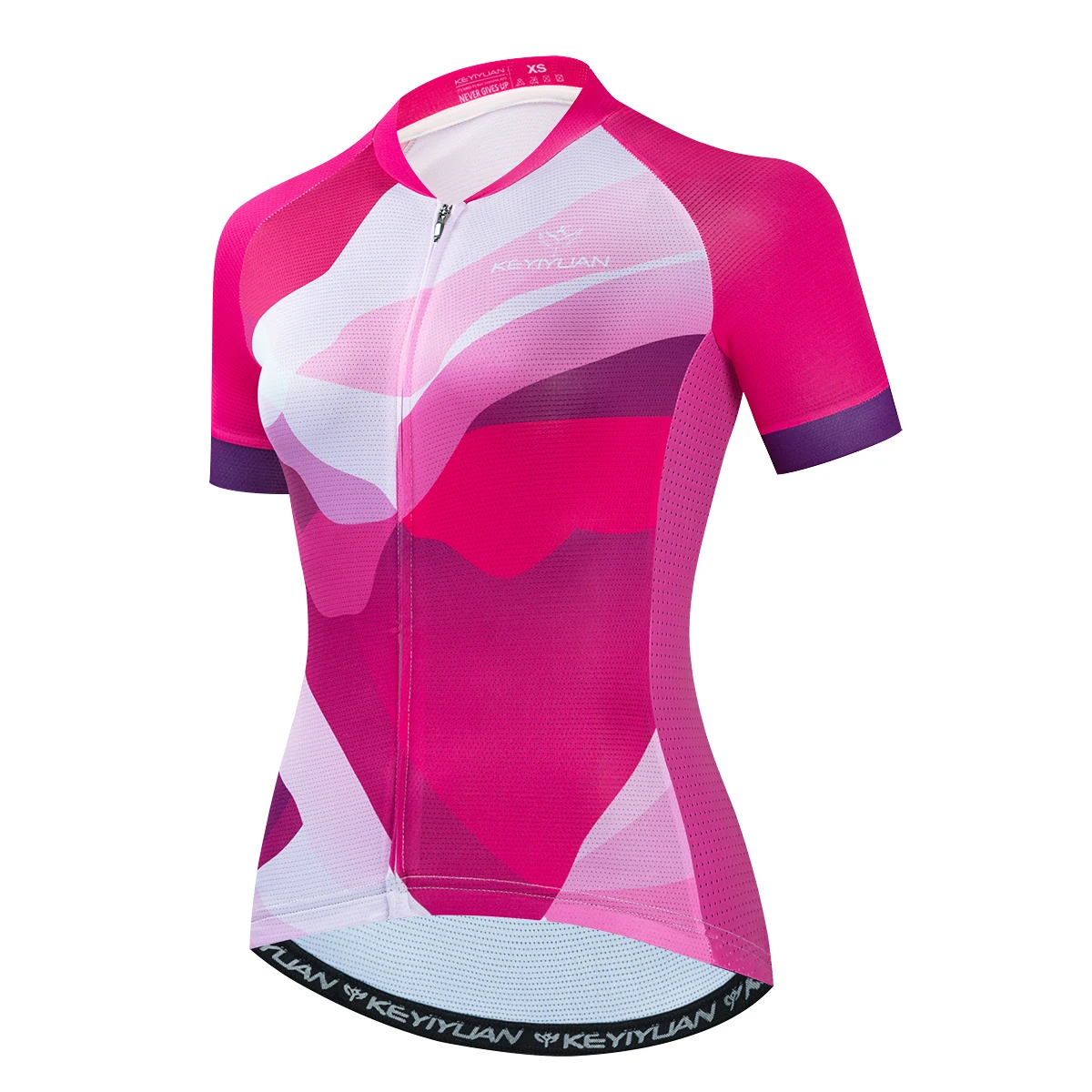 

KEYIYUAN Women Short Sleeve Cycling Jersey Tops Pro Team Mtb Clothing Bike Shirt Maillot Ciclismo Mujer Verano Camisas Ciclista