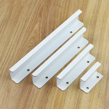 Modern Kitchen Door Drawer Handles Cupboard Cabinet Handle Knob Bedroom Hidden Furniture White Knobs Pulls Hardware