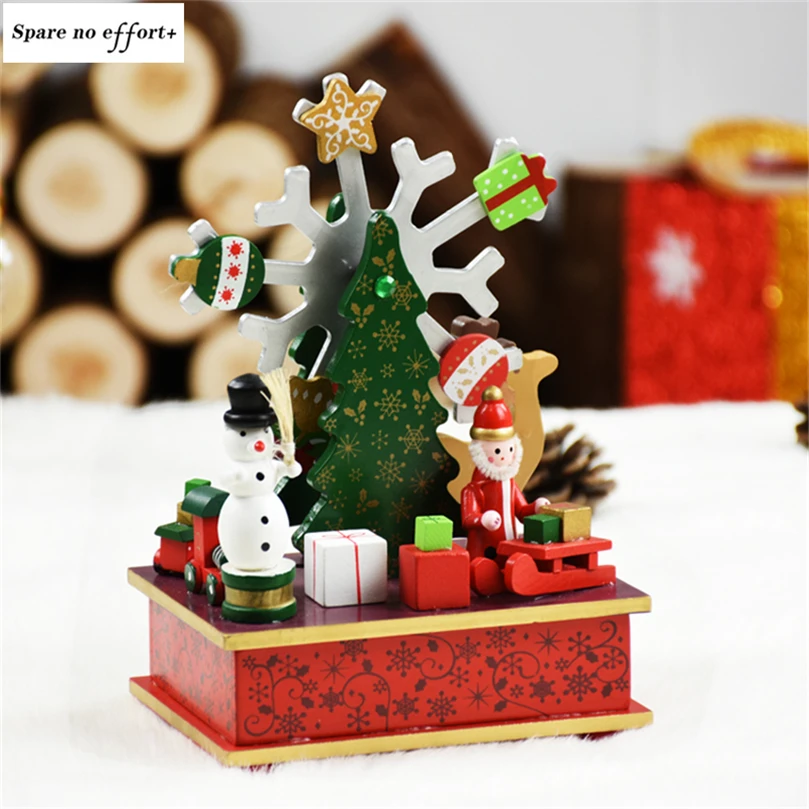 Christmas music Box Christmas Decorations for Home Kid Christmas gift adornos de navidad Birthday Party Gift Merry Christmas