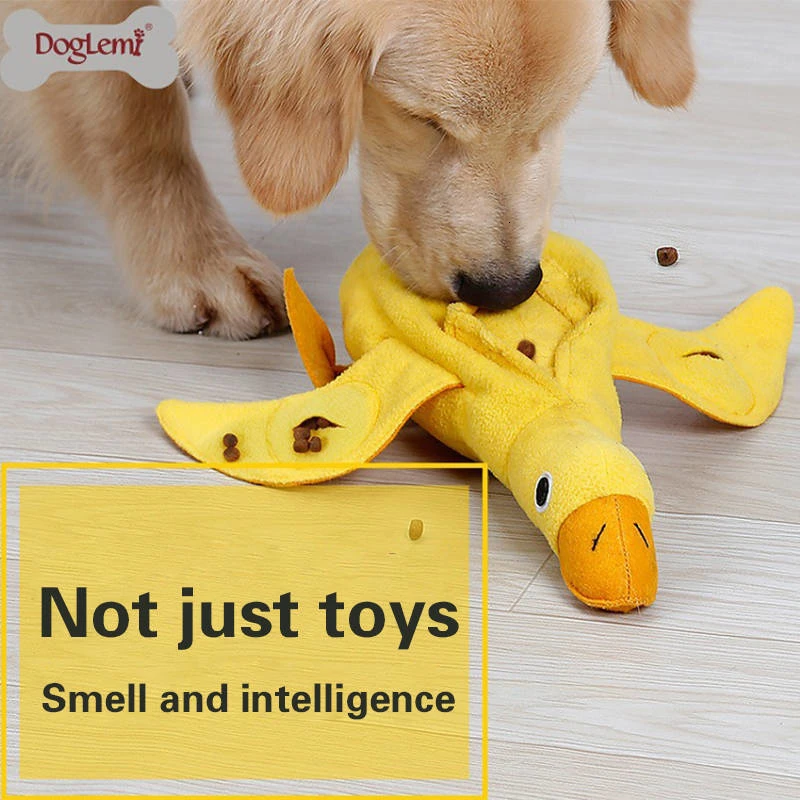 Pet Snuffle игрушка для домашней собаки Nosework обучение снятие стресса интерактивная игрушка милый в форме утки дизайн собака медленное Кормление лакомство игрушка