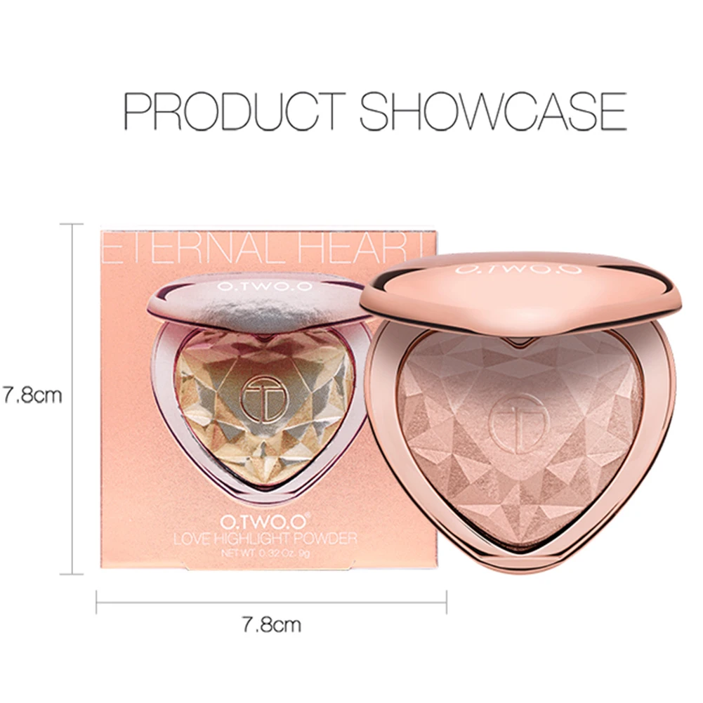 Горячая Распродажа, OTWOO Love Heart, одноцветная пудра, пудра, контур лица, косметика, стойкий, легко окрашивается