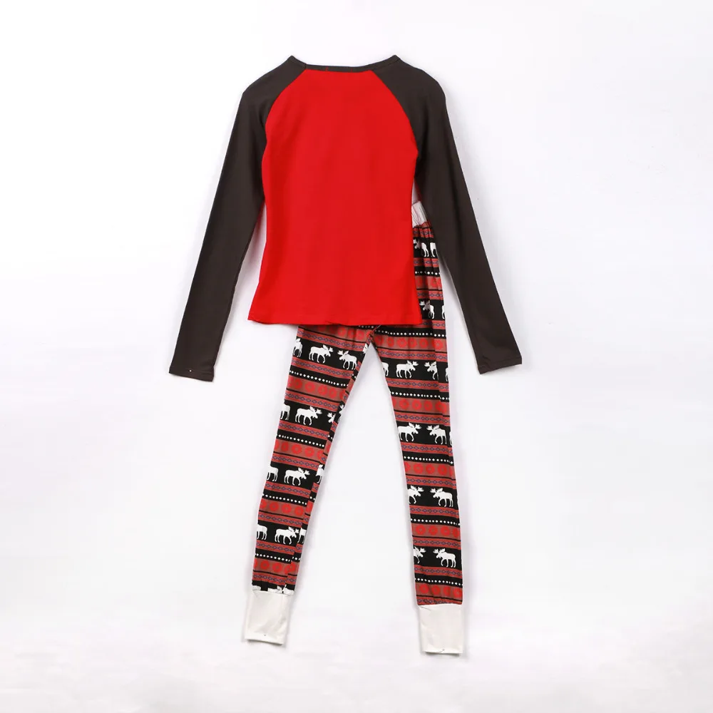 Семейный Рождественский пижамный комплект; одежда для сна для папы, мамы, дочки и сына; одинаковые рождественские пижамы для всей семьи