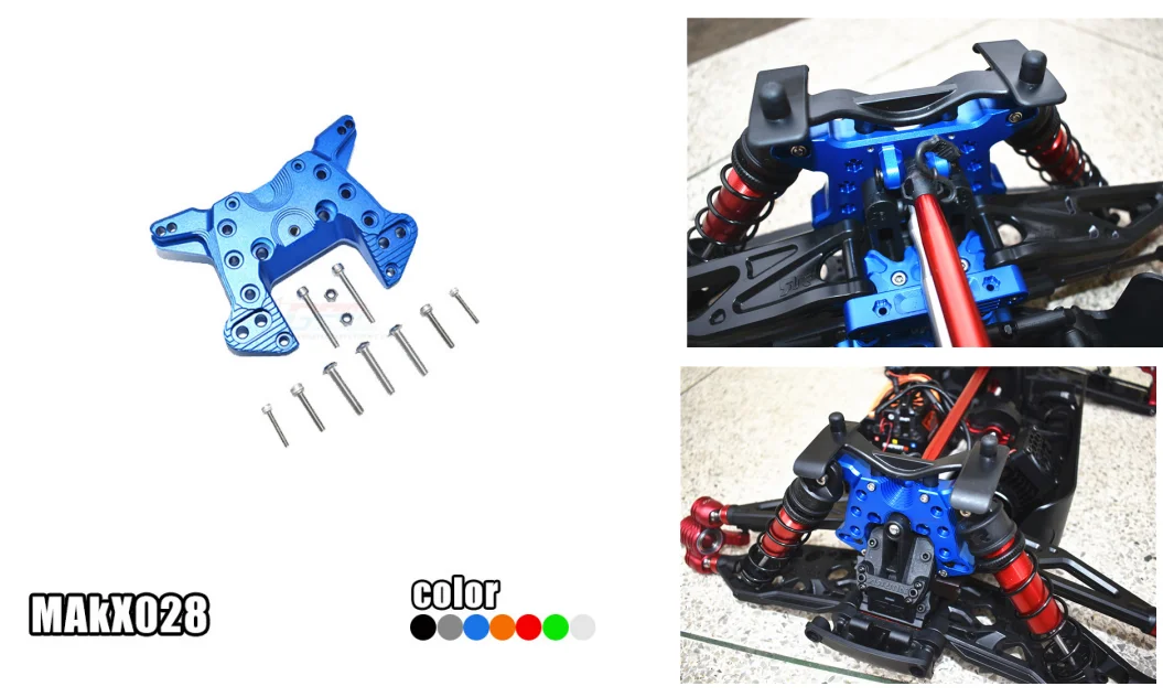 Алюминий спереди амортизационной подвеской для ARRMA-1/5 Кратон 8S BLX-ARA110002T1/T2 и 4WD