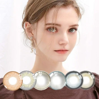 

CALK 2pcs/pair Beautiful Girl Series Colored Contact Lenses for eyes Colored Eye Lenses Color Contacts