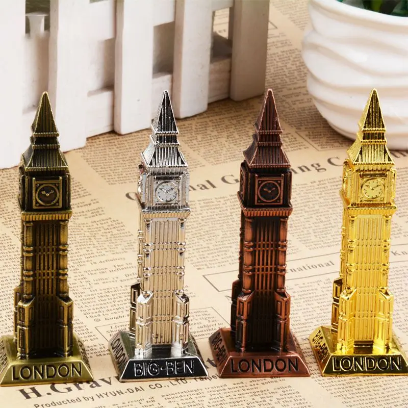 

Model Decoration England Big Ben Ornament European Retro Ben Vintage Home Decoration Desktop Metal Crafts Creative Home