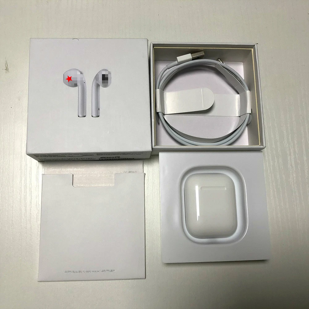 

1:1 AIR Brand Wireless Bluetooth Connect Headphone Earphone for Iphone IOS Pad Mac Watch with Retail Box Copy Original Airpds