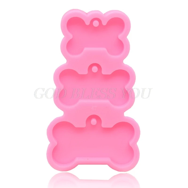 3-полостная бирка для домашних питомцев брелок в форме кости подвеска ювелирных