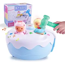 Детская головоломка электрическая игрушка стук хомяк Мультфильм Дети Раннее Образование игрушки