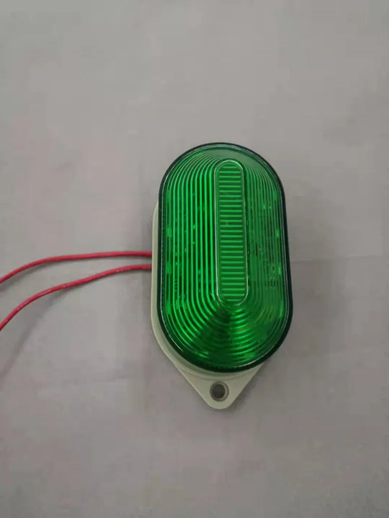 Green 24V N-3051 световой индикатор стробоскоп предупреждающий сигнал лампа маленькие мигающие ламы охранная сигнализация 12 В 24 В 220 В светодиодный IP44 - Цвет: Green 24V