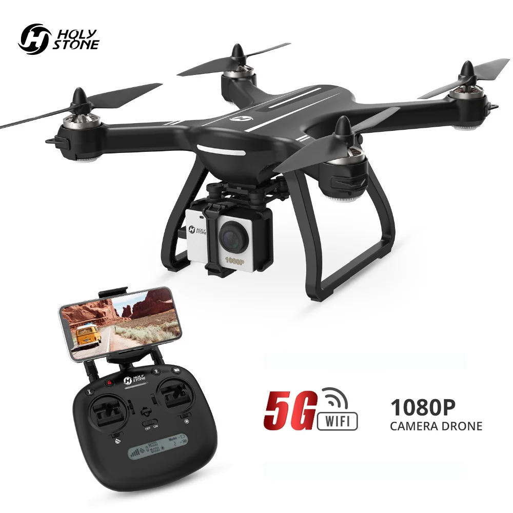 Holy Stone HS700 5G gps Дрон с 1080P HD Wifi камерой бесщеточный мотор RC Вертолет FPV живое видео 20 минут Квадрокоптер