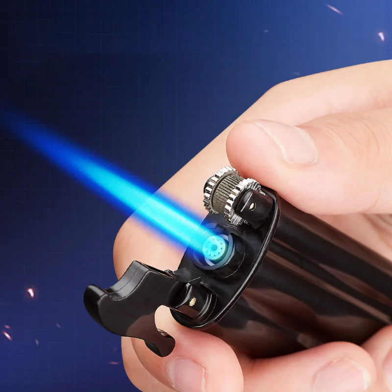 Refillable Butane Gas Jet Flame Lighter Smoking Accessories Cigarette Shaped Windproof Support Gadget For Man Gift
