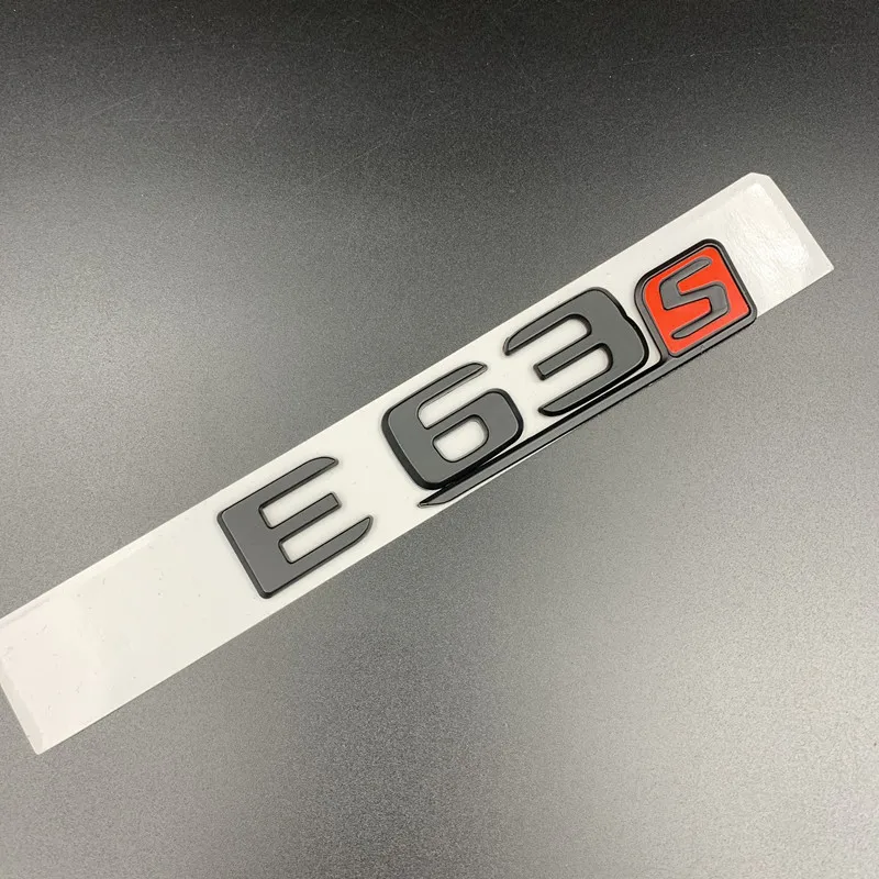 3D Abs Матовый Черный для Mercedes Benz C E S Class C63 C43 C55 AMG E53 E43 E65S Эмблема багажника эмблемы хромированные буквы эмблемы