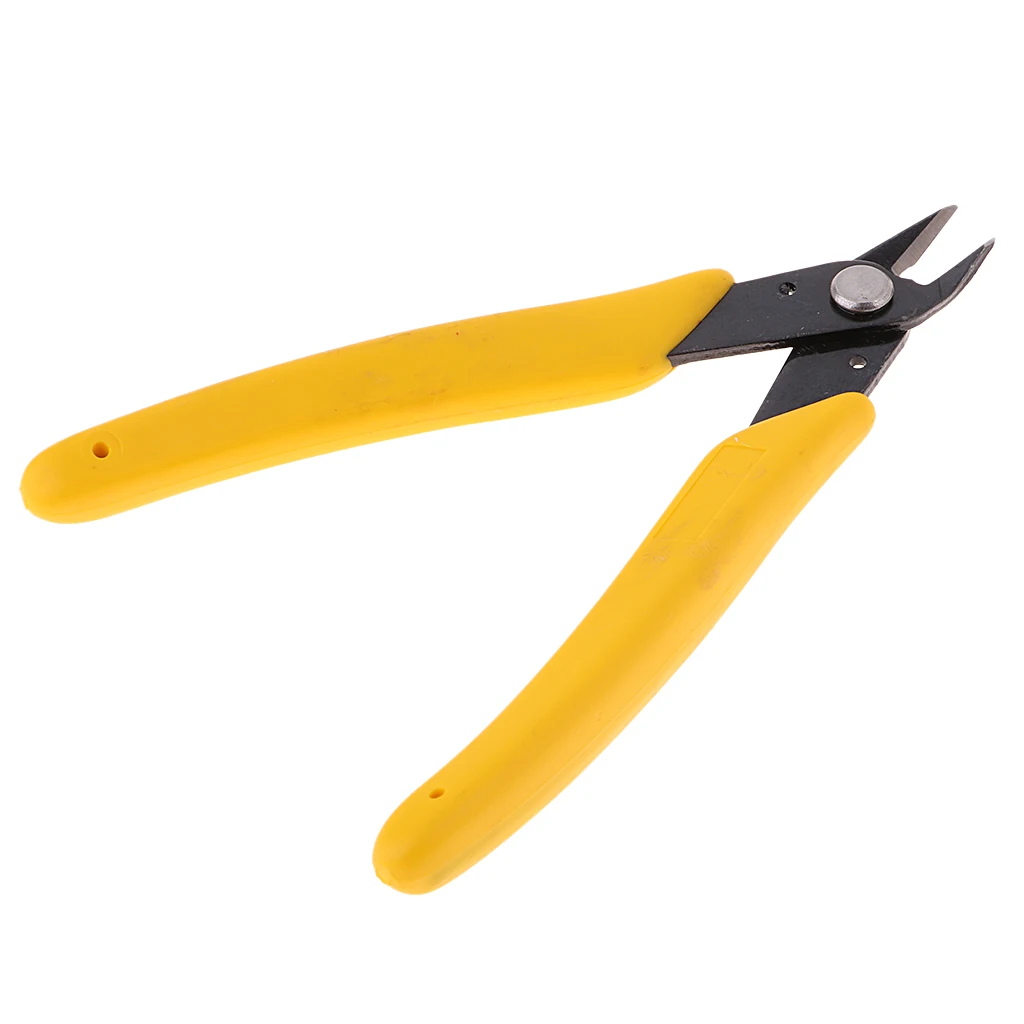 Model Tool Cutting Pliers Model Building Making Tools Parts Combination Pliers Nozzle Cutter For Gundam Military Model (Yellow)