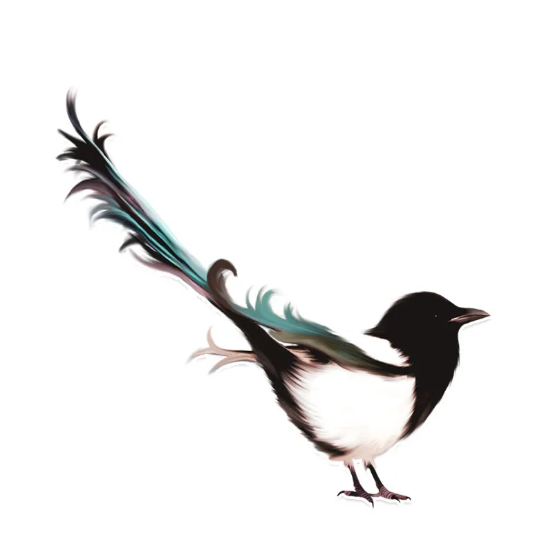 

Creative Car Sticke Open Wings Parrots Accessories Vinyl PVC 13cm*12cm Motorcycle Windshield Car Window Car Styling Decal