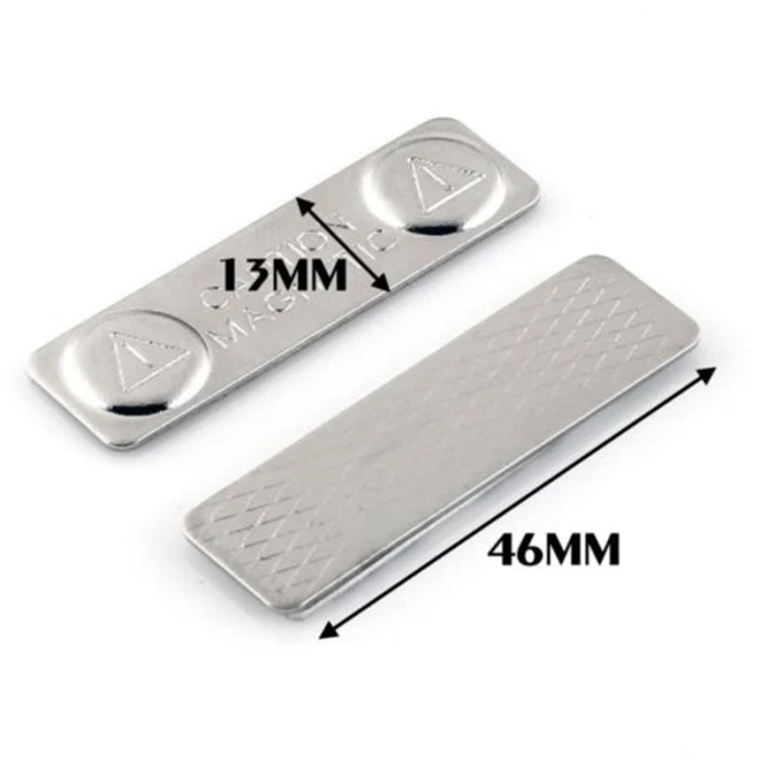 10pcs Strong Magnetic Name Tags Badge Metal Fastener ID Card Durable Attachment Holder NC99