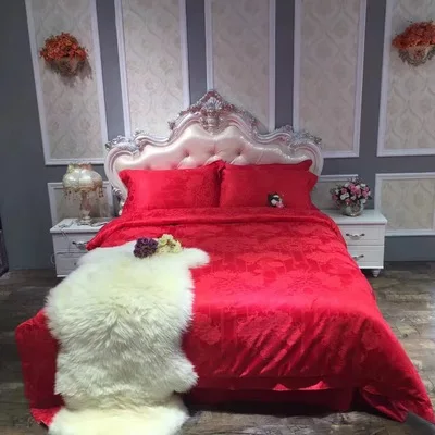STYLE 10 LeRadore Сатиновые утолщенные комплекты постельного белья из хлопка, 4 шт., постельное белье с 3D вышивкой, Комплект постельного белья, жаккардовое постельное белье King queen - Цвет: STYLE 10