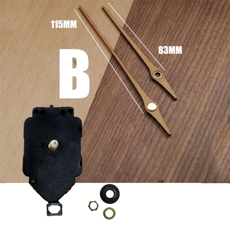 10sets/lot Quartz  Pendulum Clock Movement асовой механизм with Wooden Hands Replacement High Quality Clock Mechanism Clockwork 
