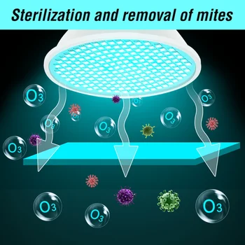 

E27 Sterilization LED UV Lamp 110V Ozone Germicidal Lamp LED Bulb 25W 35W 50W Ultra Violet Bactericidal Lighting 220V SMD2835
