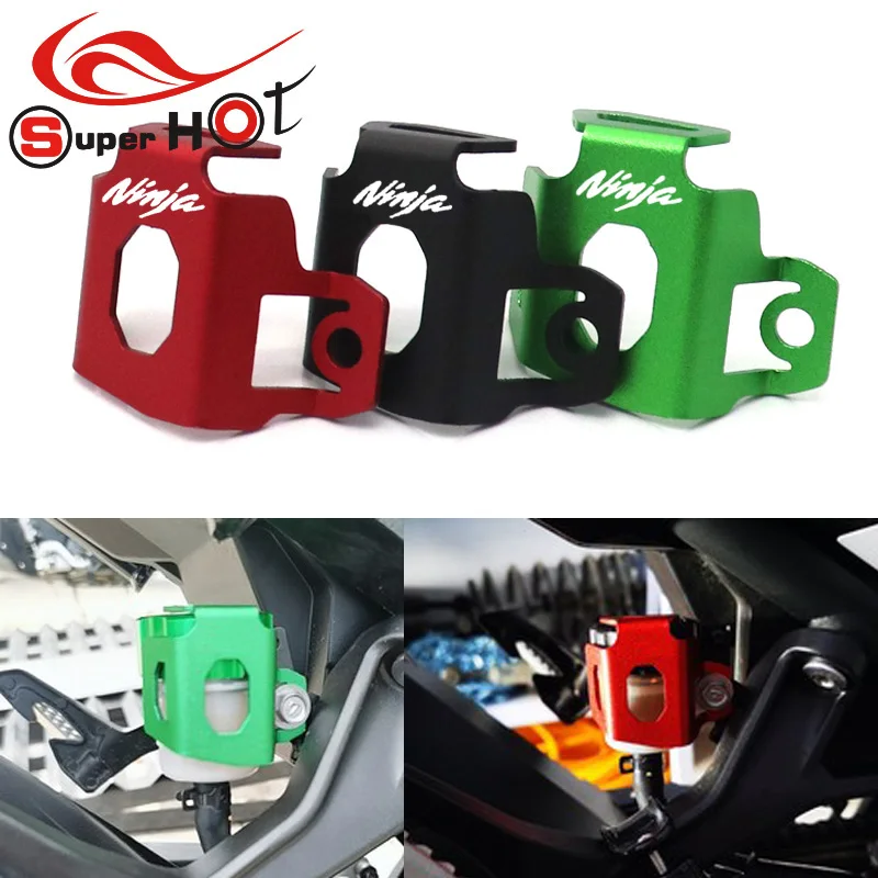 

Для Kawasaki NINJA400 NINJA250 NINJA300 NINJA 400 250 300 аксессуары задний тормозной бачок для жидкости Защитная крышка