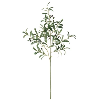 1Pcs Artificial Olive Branch with Fruits Fake Plant Home Decor Photography Props Home Decoration Table Decors Fake Flower
