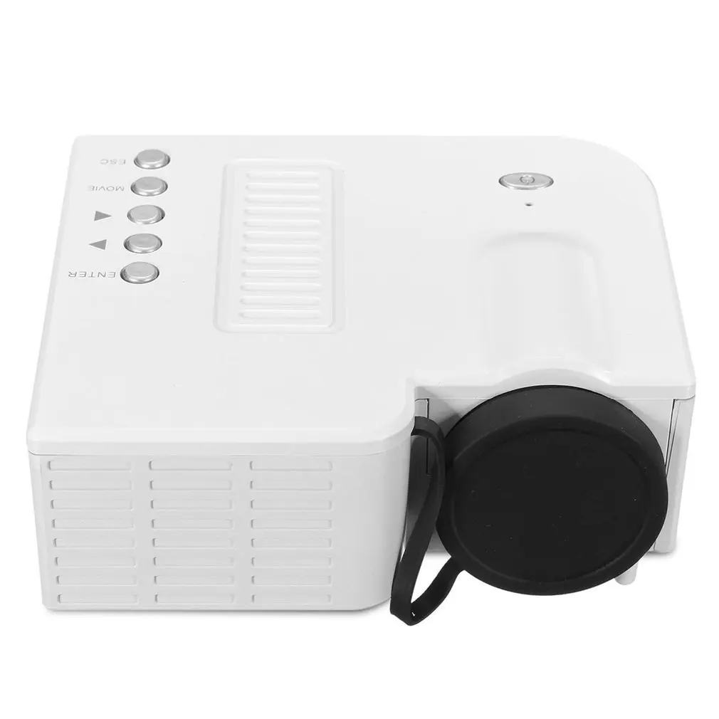 UC28B Мини Портативный светодиодный проектор 1080P Мультимедийный семейный кинотеатр домашний кинотеатр USB TF карта вход мини проектор для ПК ноутбука