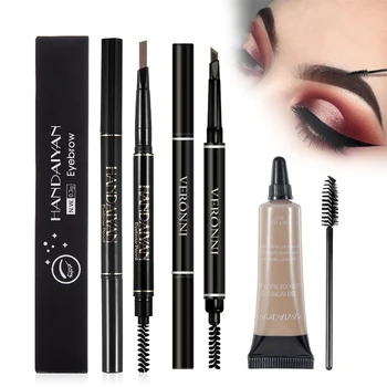 

Eyebrow Pen Waterproof Makeup Eye Brow Tattoo Pencil Enhancer Cream Long Lasting Natural Eyebrow Pen With Brushes Cosmetics