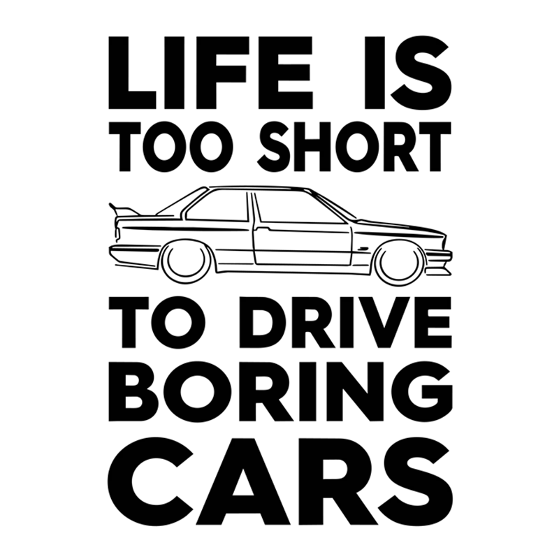 

RuleMylife Жизнь слишком коротка, чтобы drive скучные легковые автомобили наклейки настенные Аниме Симпатичные авто аксессуары