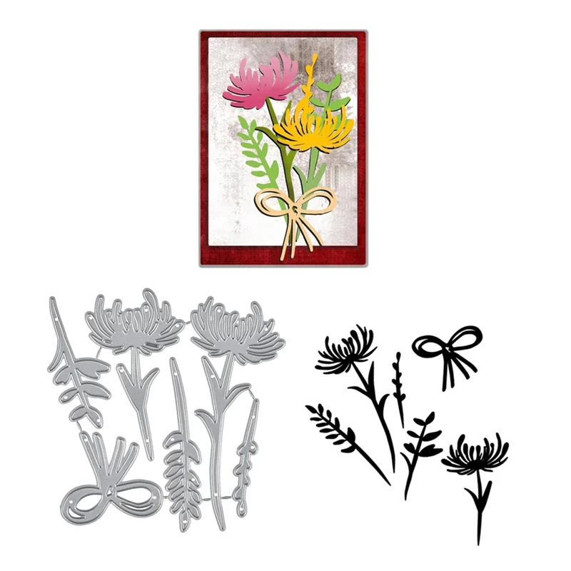 

Chrysanthemum many branches Decoration Metal Cutting Dies New 2019 for Card Making Scrapbooking Dies Embossing Cuts Stencil