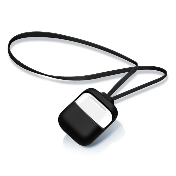 Силиконовый чехол защитный чехол с ремешком противоударный для Airpod 1/2 PUO88