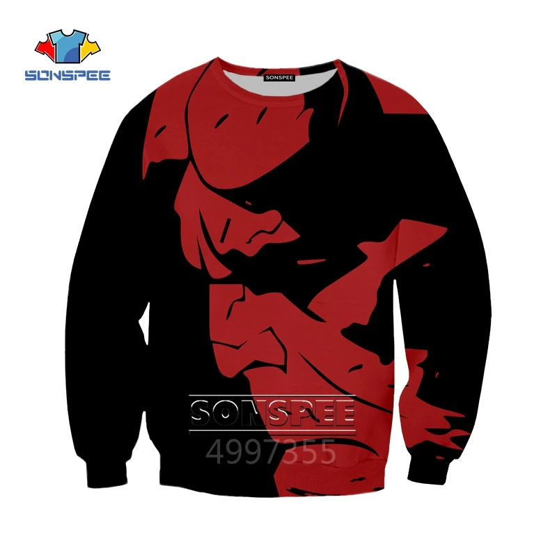 SONSPEE Son of Satan аниме Hellboy Harajuku футболка толстовка с капюшоном 3d принтом в стиле хип-хоп детская одежда для мальчиков и девочек подростков X265 - Цвет: 2