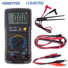 HONEYTEK Цифровой LCR Метрическая индуктивность емкостно-резистивный тестер esr-конденсатор Метрическая индуктивность измеритель LCR4070D