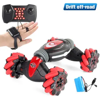 

Remote Control Stunt Car Gesture Induction Twisting Off-Road Vehicle Light Music Drift Dancing Side Driving Toy Gift for Kids