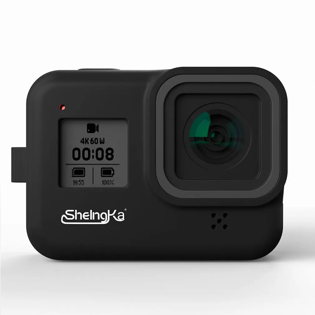 Силиконовый чехол для GoPro Hero 8, силиконовый чехол, аксессуары, защитный чехол, силиконовый чехол