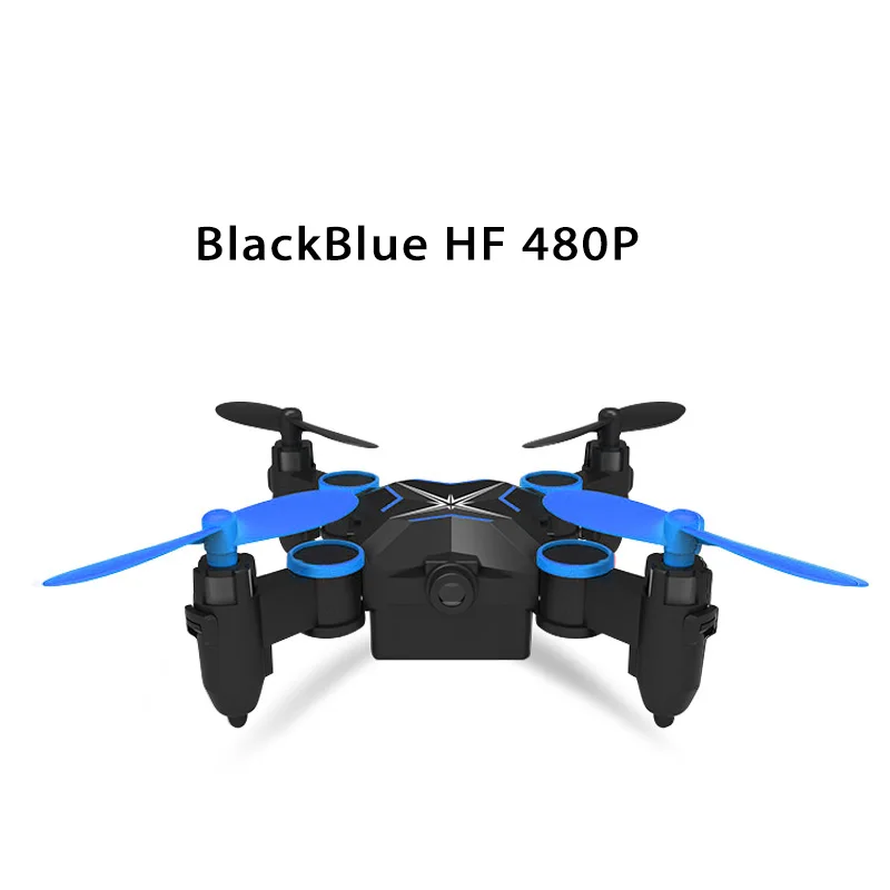 HS901 7 цветов мини Дрон складной с WiFi HD камера Радиоуправляемый квадрокоптер Вертолет FPV Дрон пульт дистанционного управления квадрокоптером игрушки малыш - Цвет: BlackBlue 480P