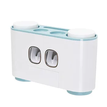 

Auto Squeezing Toothpaste Dispenser Wall Mount Bathroom Hands Free Squeezer THIN889